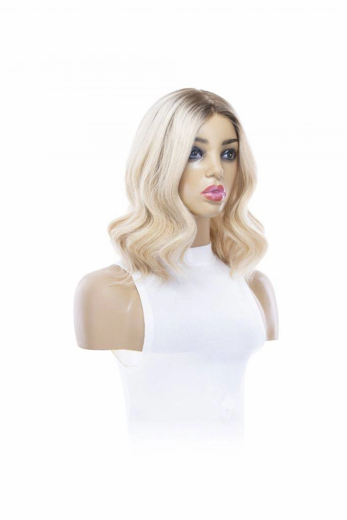 16" Princess Silk Top Wig Platinum Blonde