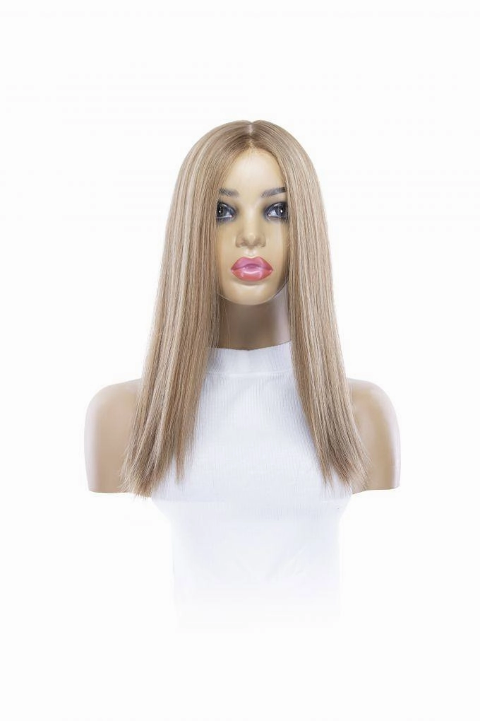 18" Princess Silk Top Wig Medium Blonde