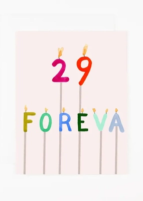 29 Foreva Candles Birthday Card