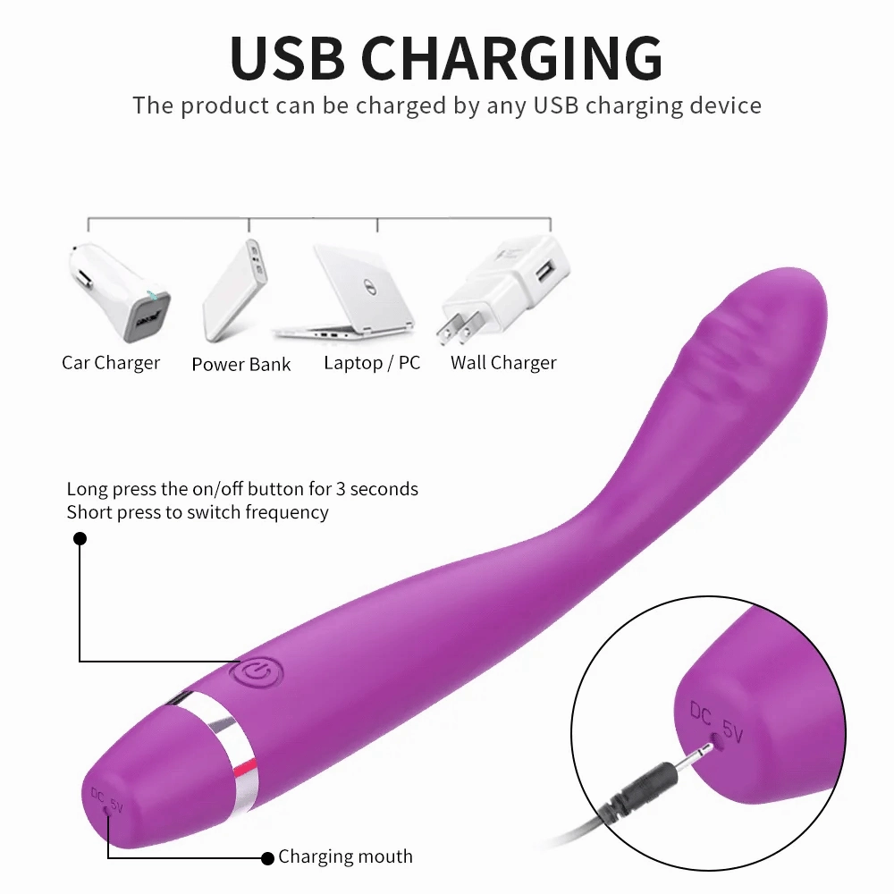 4-in-1 G-Spot Finger Vibrator Discreet Clitoral & Full-Body Stimulator