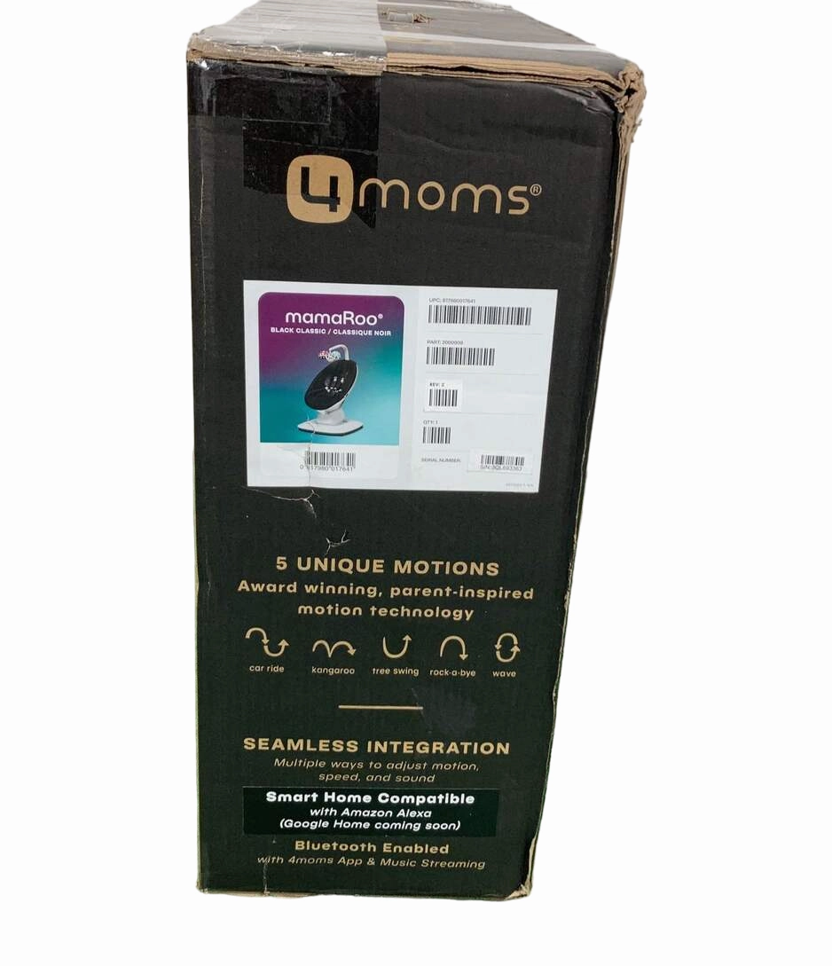 4moms MamaRoo Multi-Motion Baby Swing, Black Classic