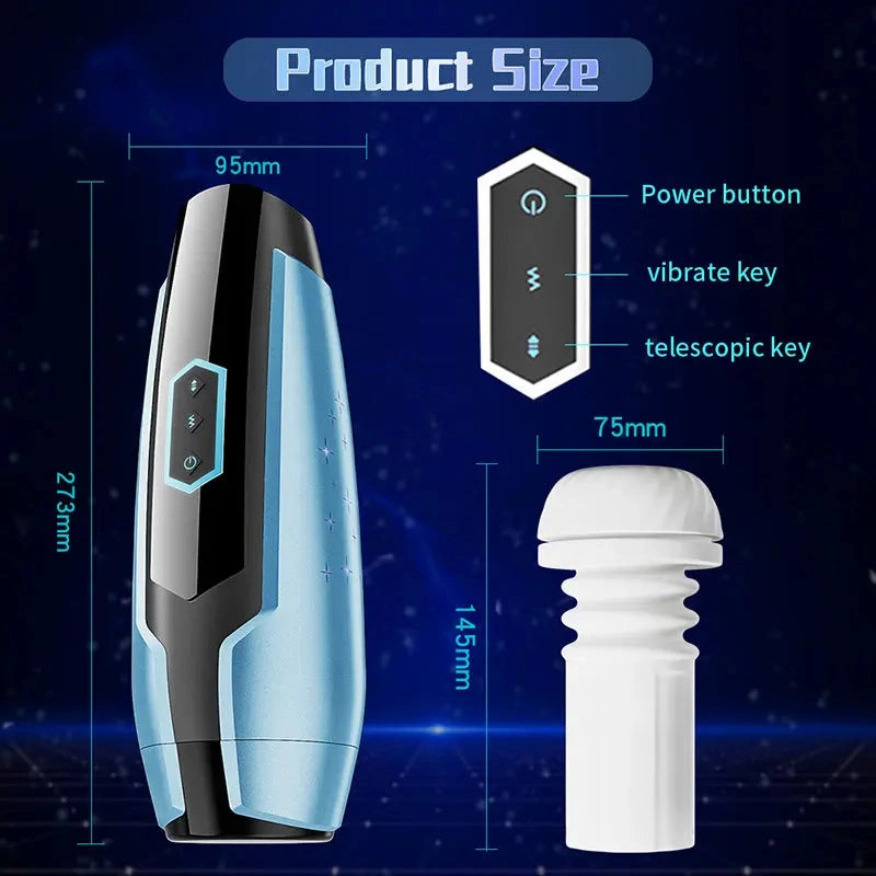 5-Frequency Suction Male Masturbator Cup - Quusvik Aircraft Cup for Men
