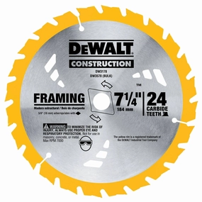 7-1/4 IN. 24T Framing Carbide Thin Kerf Circular Saw Blade