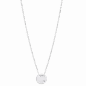 9ct White Gold Diamond Pendant