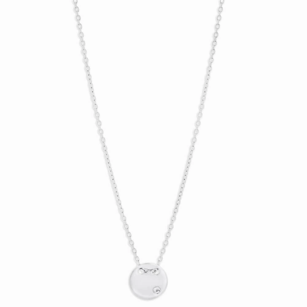 9ct White Gold Diamond Pendant