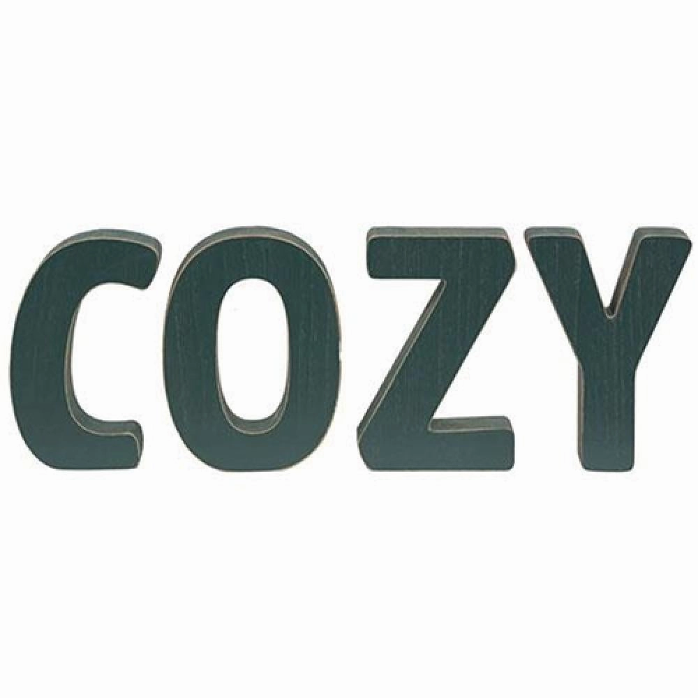 *4/Set COZY Wooden Letters