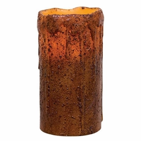 *6" Burnt Mustard Remote Pillar