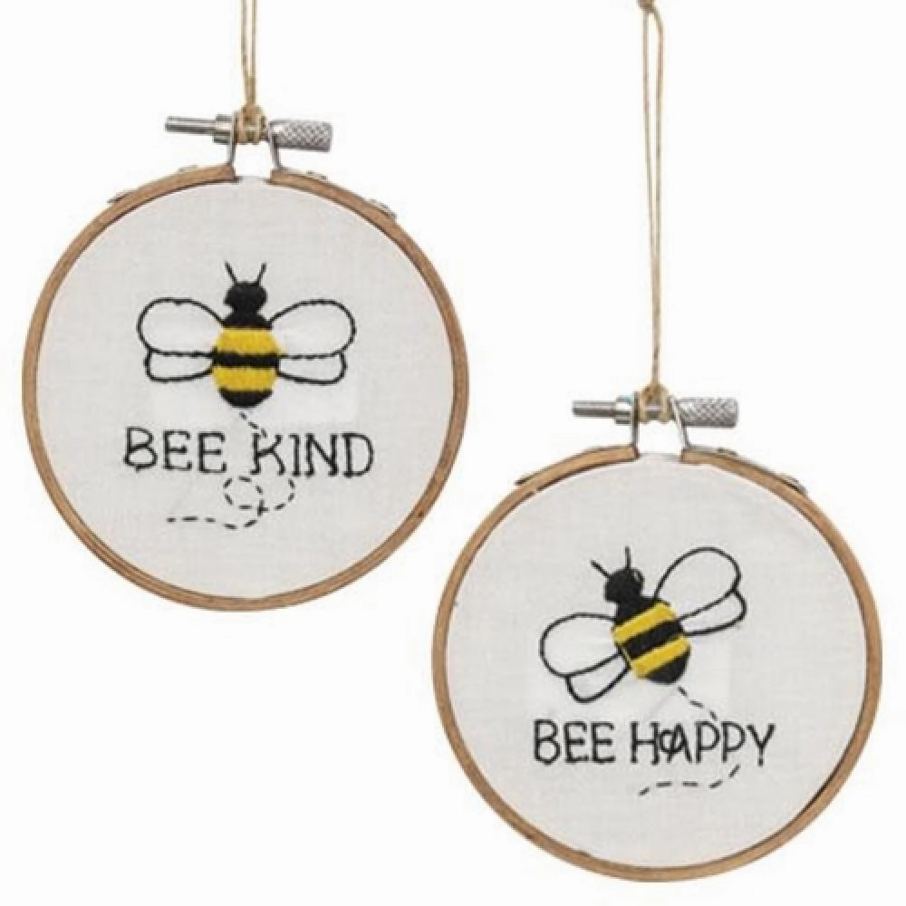 *Bee Sampler Ornament 2 Asstd.