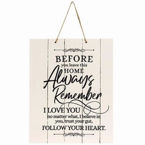 *Before You Leave This Home Pallet Board Rope Sign