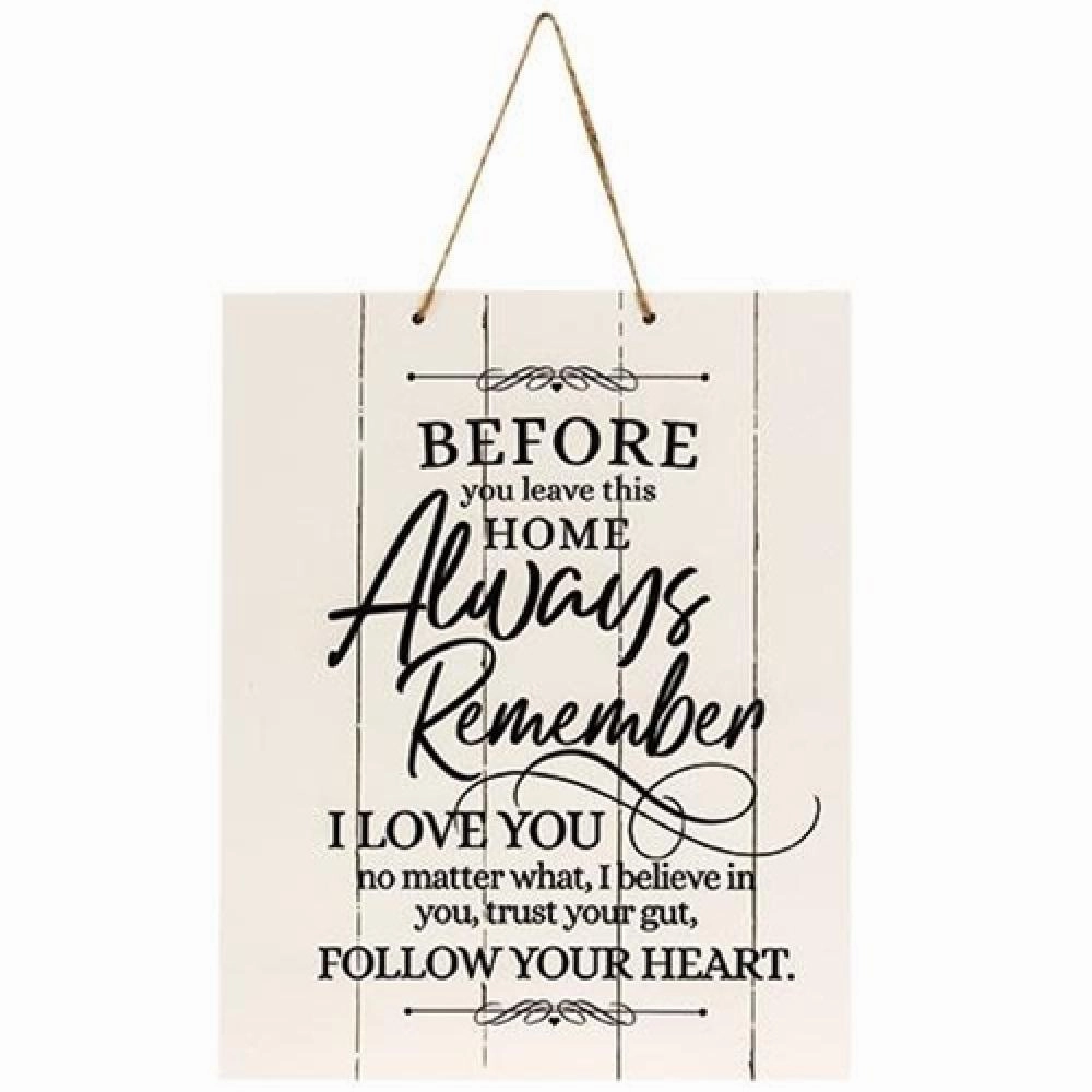 *Before You Leave This Home Pallet Board Rope Sign