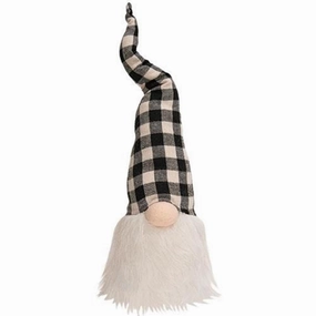 *Black & White Buffalo Check Gnome 16"
