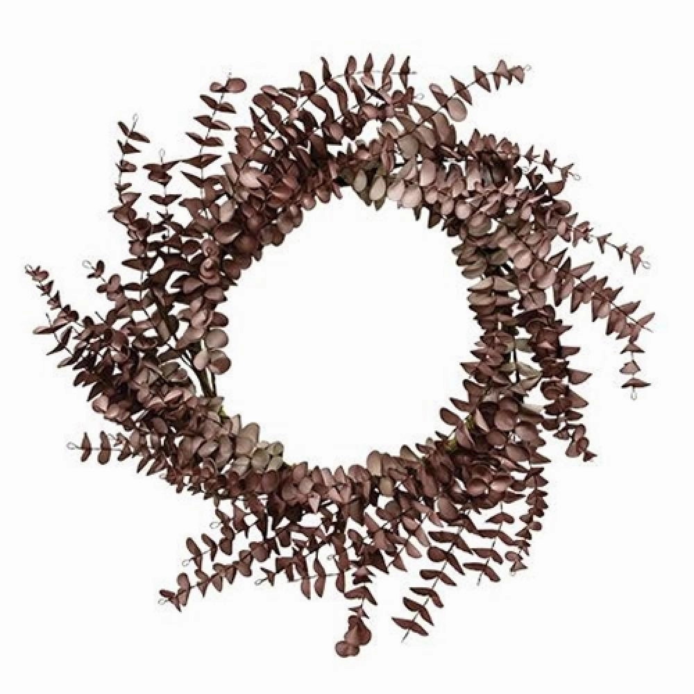 *Burgundy Fall Ombre Eucalyptus Leaf Wreath