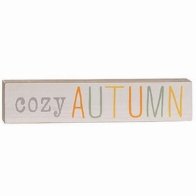 *Cozy Autumn Multi Color Wood Block