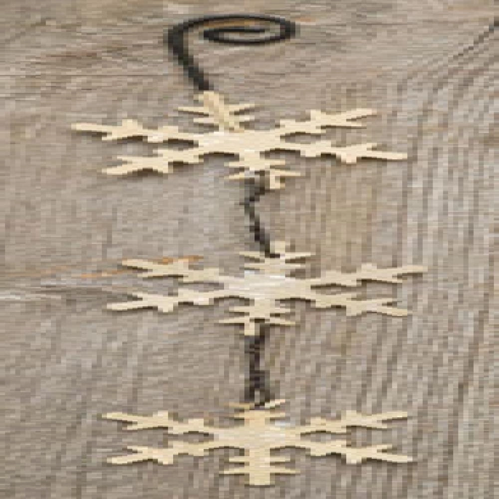 *Dangling Snowflake Ornament