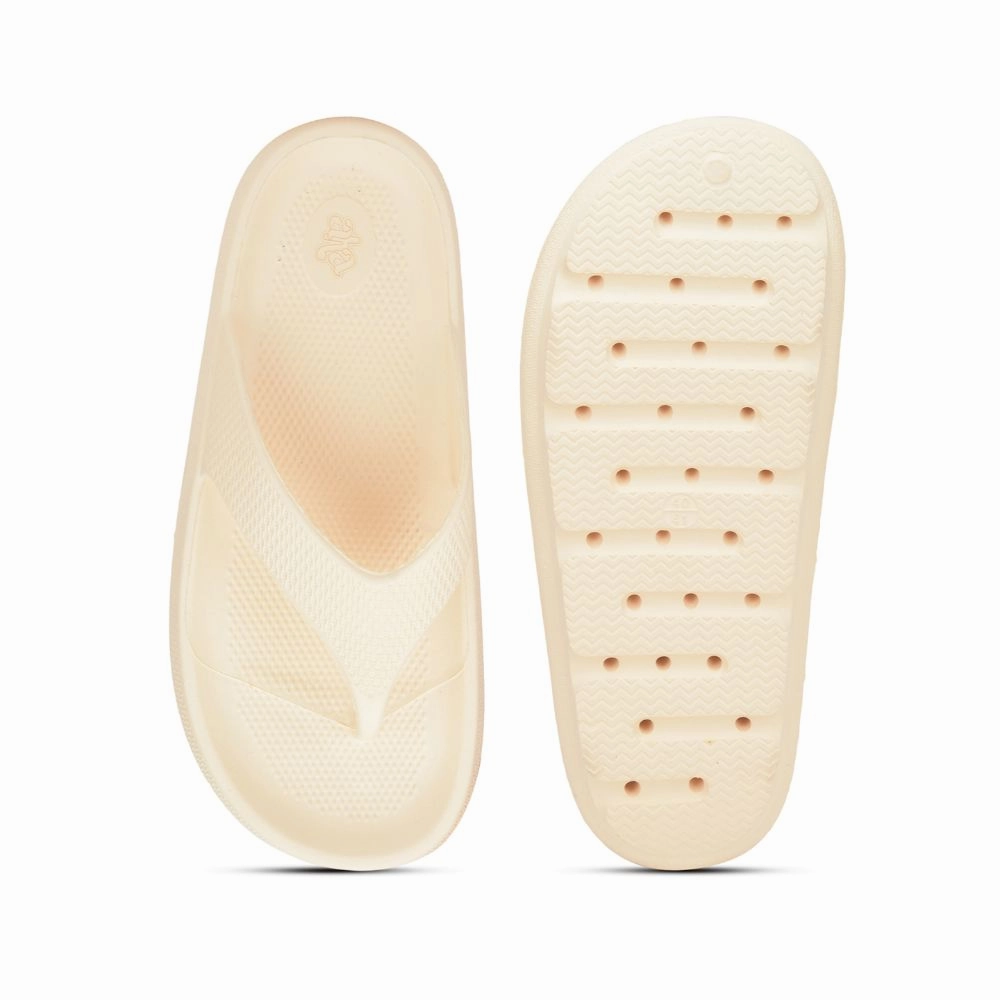 A-HA Casual Beige Flip Flop For Women COMFYWALK2 By Liberty