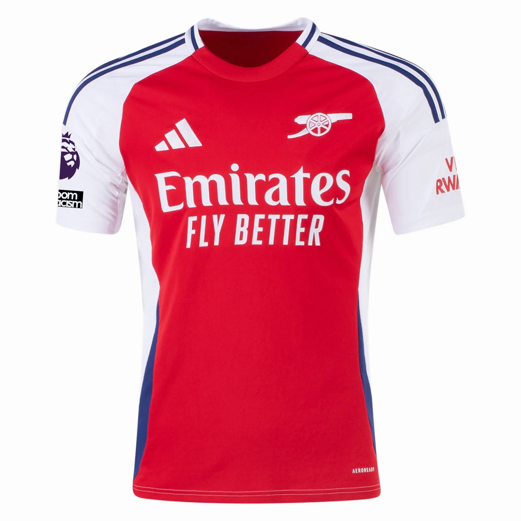 adidas Arsenal Kai Havertz Home Jersey w/ EPL   No Room For Racism Patches 24/25 (Better Scarlet/White)
