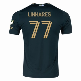 adidas Kyle Linhares Portland Timbers Authentic Home Jersey w/ MLS & Apple Patch 25/26 (Green/Gold)