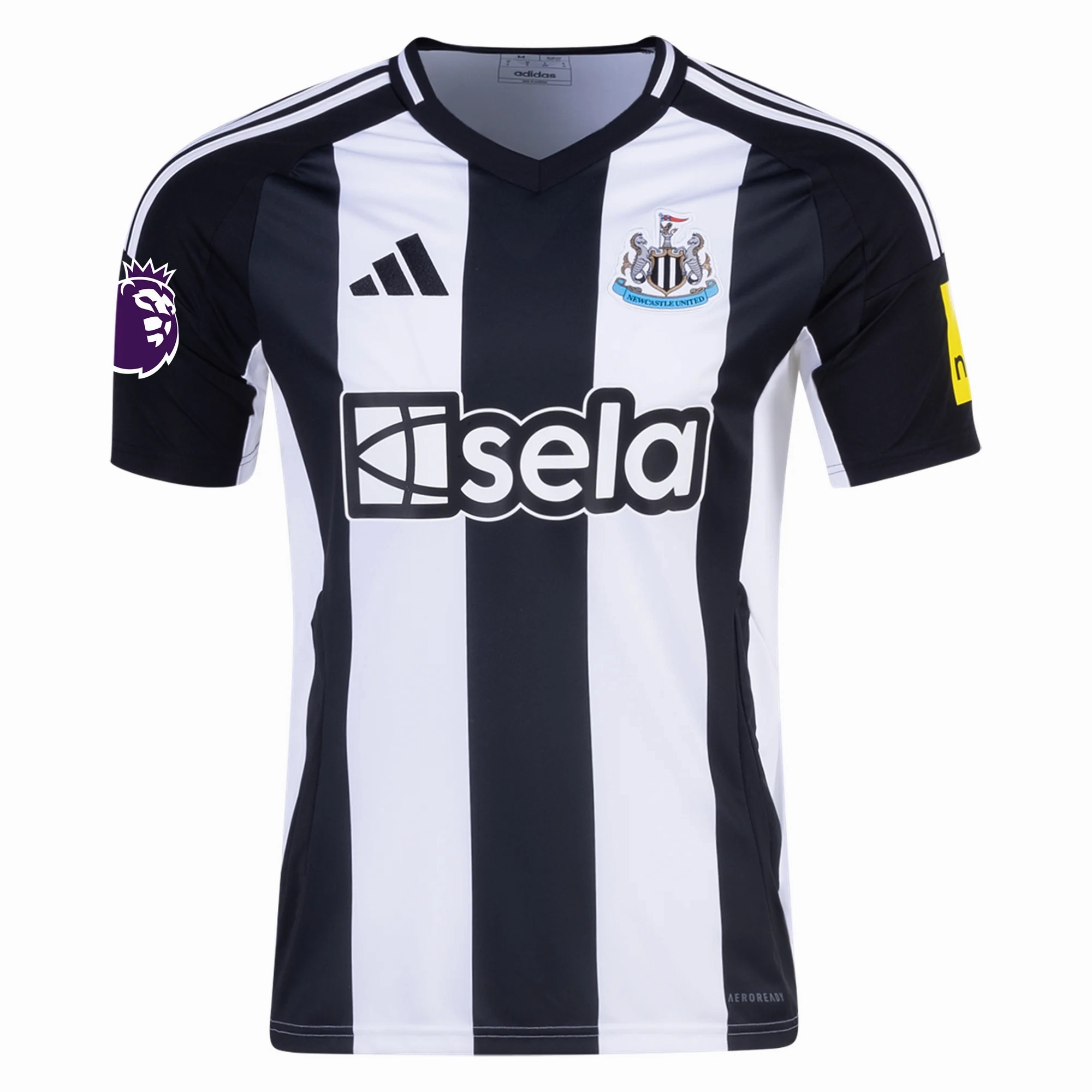 adidas Newcastle United Alexander Isak Home Jersey w/ EPL Patch 24/25 (Black/White)