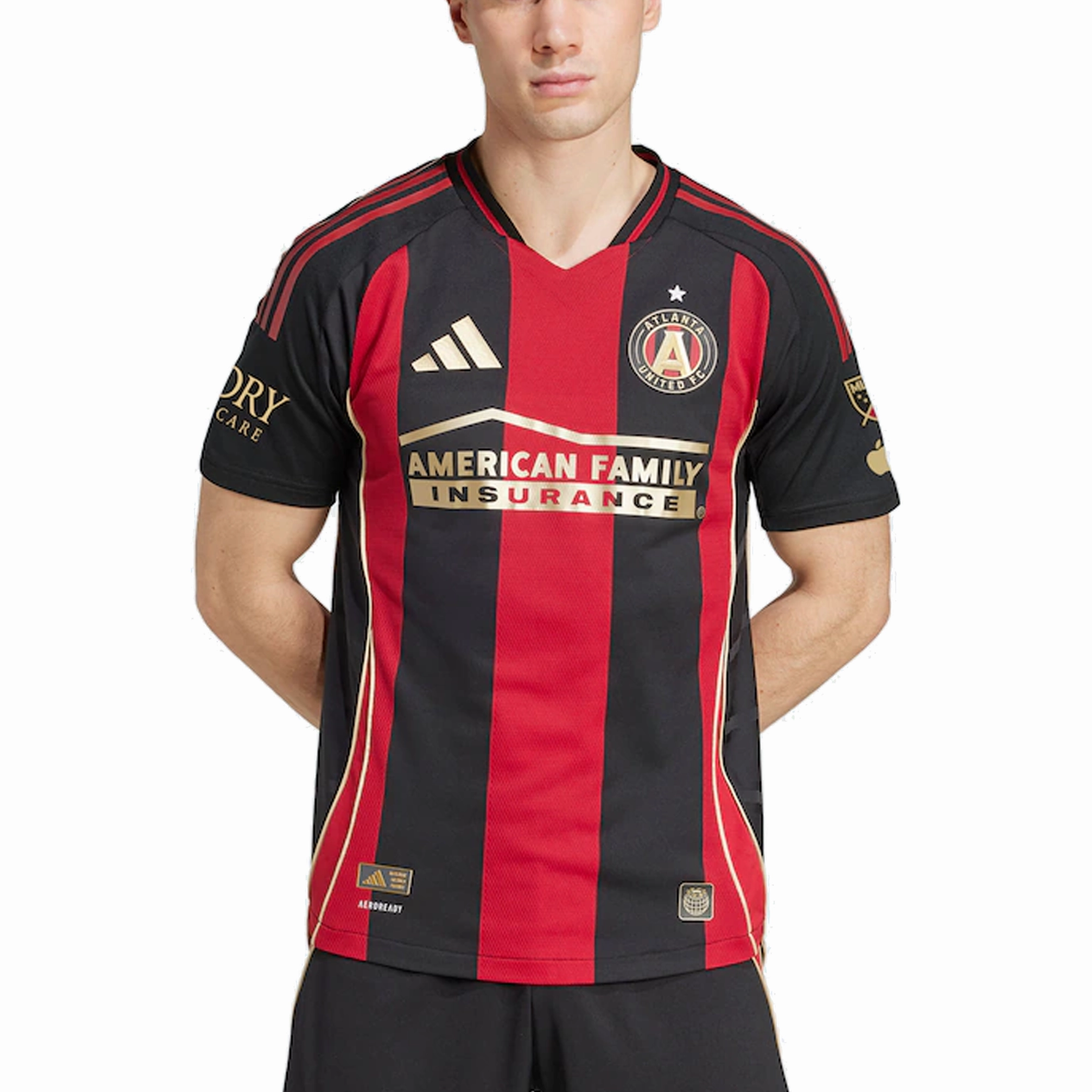 adidas Pedro Amador Atlanta United Authentic Home Jersey w/ MLS Patches 25/26 (Red/Black)