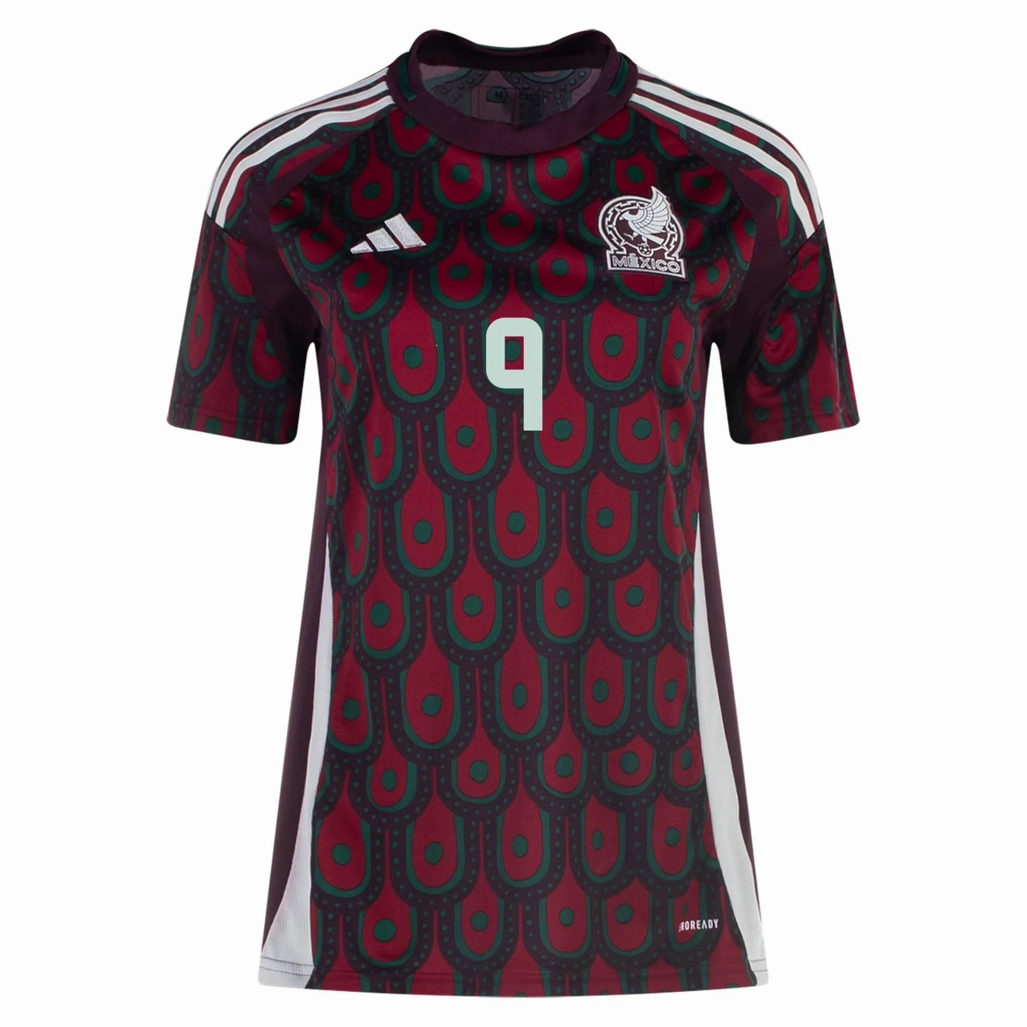 adidas Womens Mexico Raúl Jiménez Home Jersey 24/25 (Multicolor)