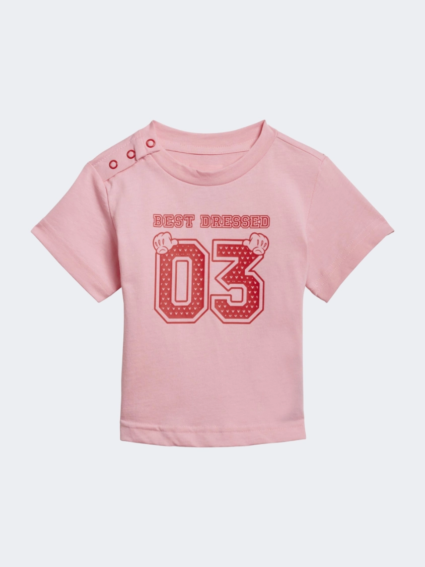 Adidas X Disney Infant-Unisex Lifestyle Suit Pink/Grey/Red