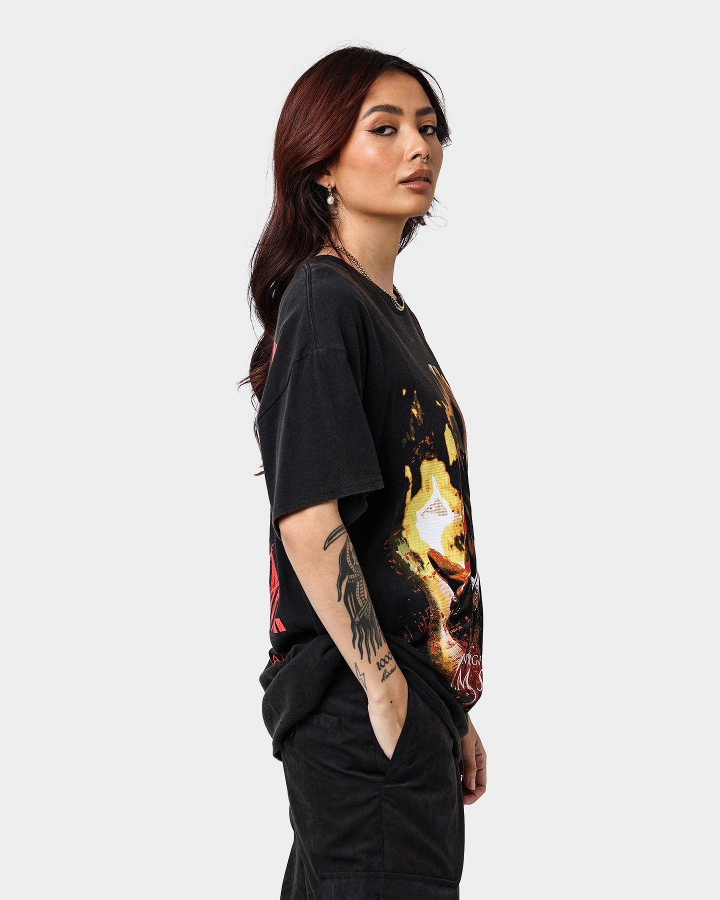 American Thrift X A Nightmare on Elm Street Never Sleep Vintage T-Shirt Vintage Black
