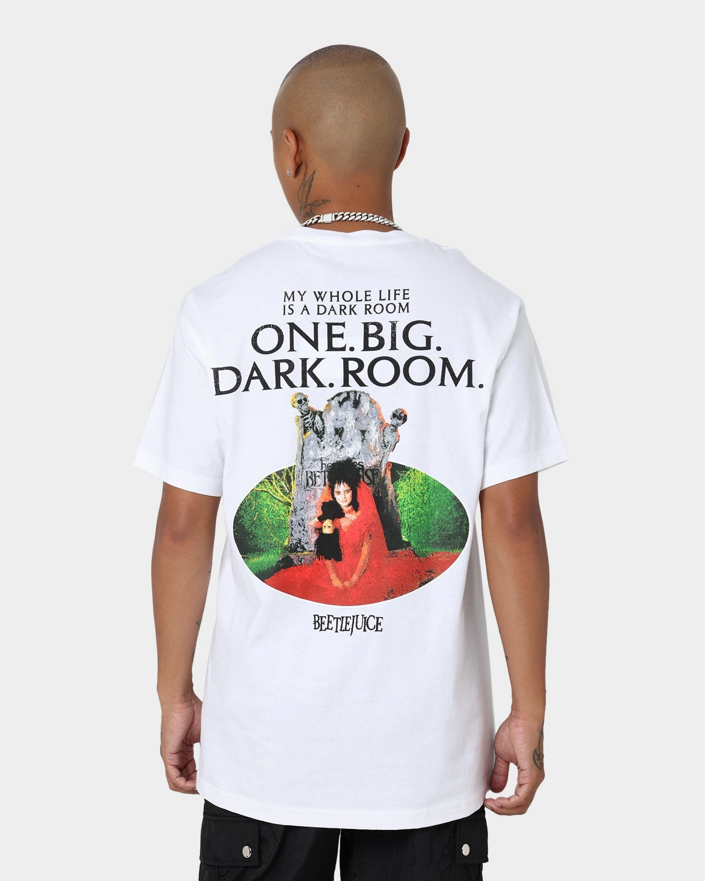 American Thrift X Beetlejuice Lydia T-Shirt White