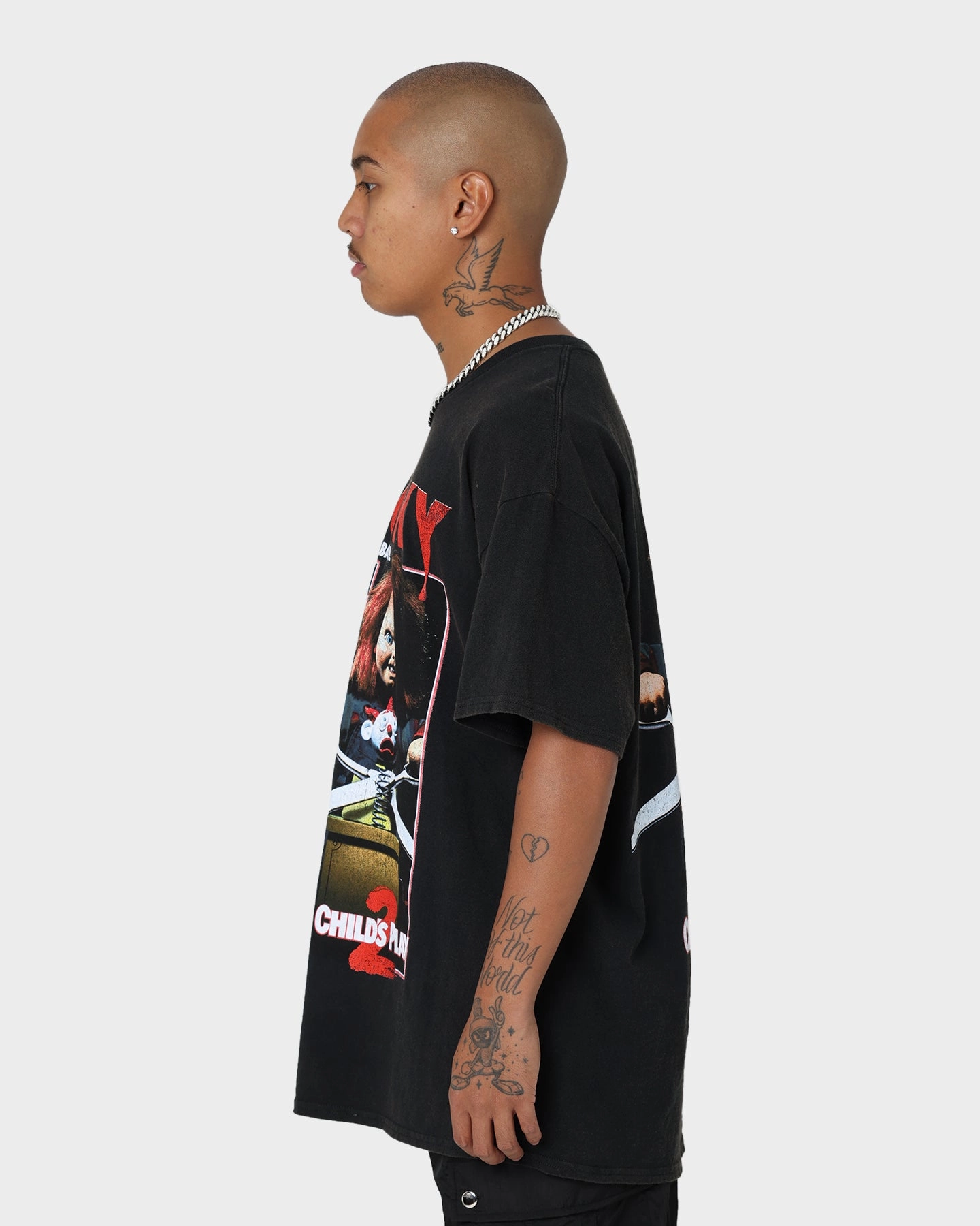 American Thrift X Child's Play 2 Child's Play 2 Vintage T-Shirt Black Wash