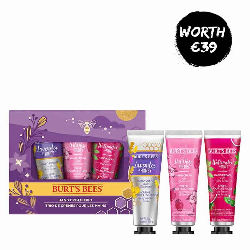 Burts Bees Hand Cream Trio Gift Set