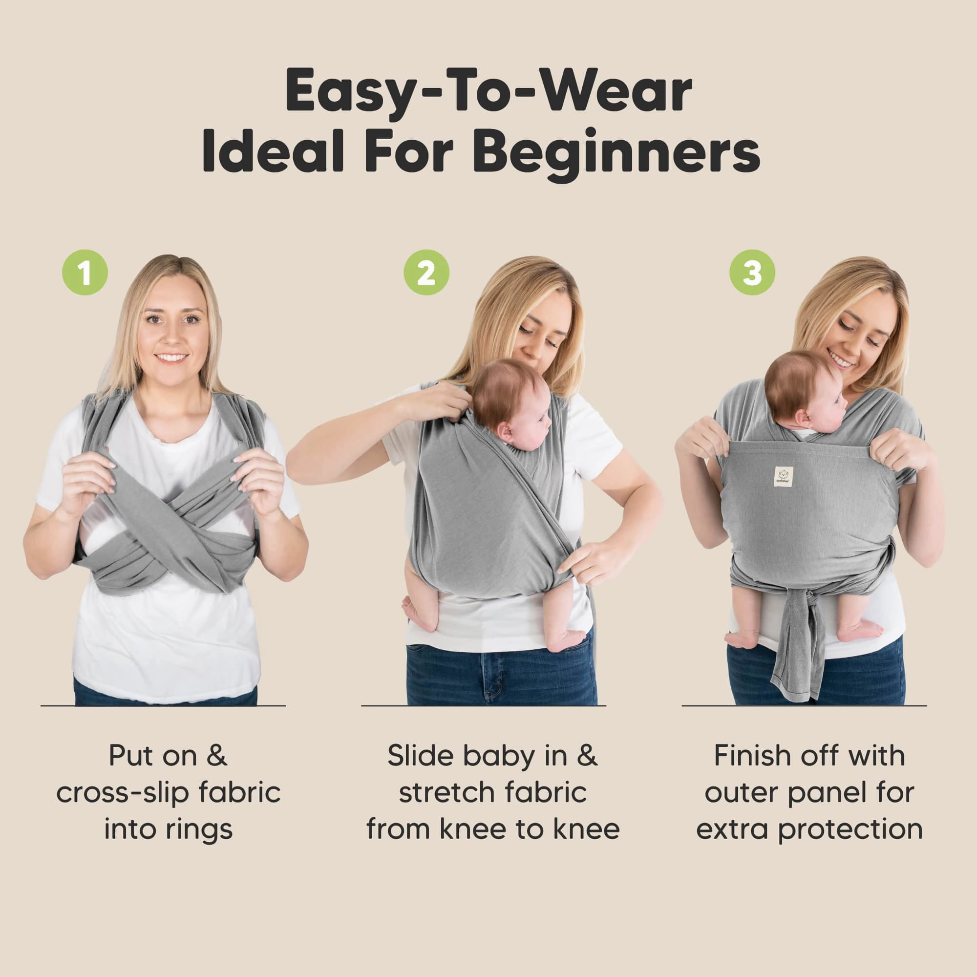D-Lite Wrap Carrier (Classic Gray)