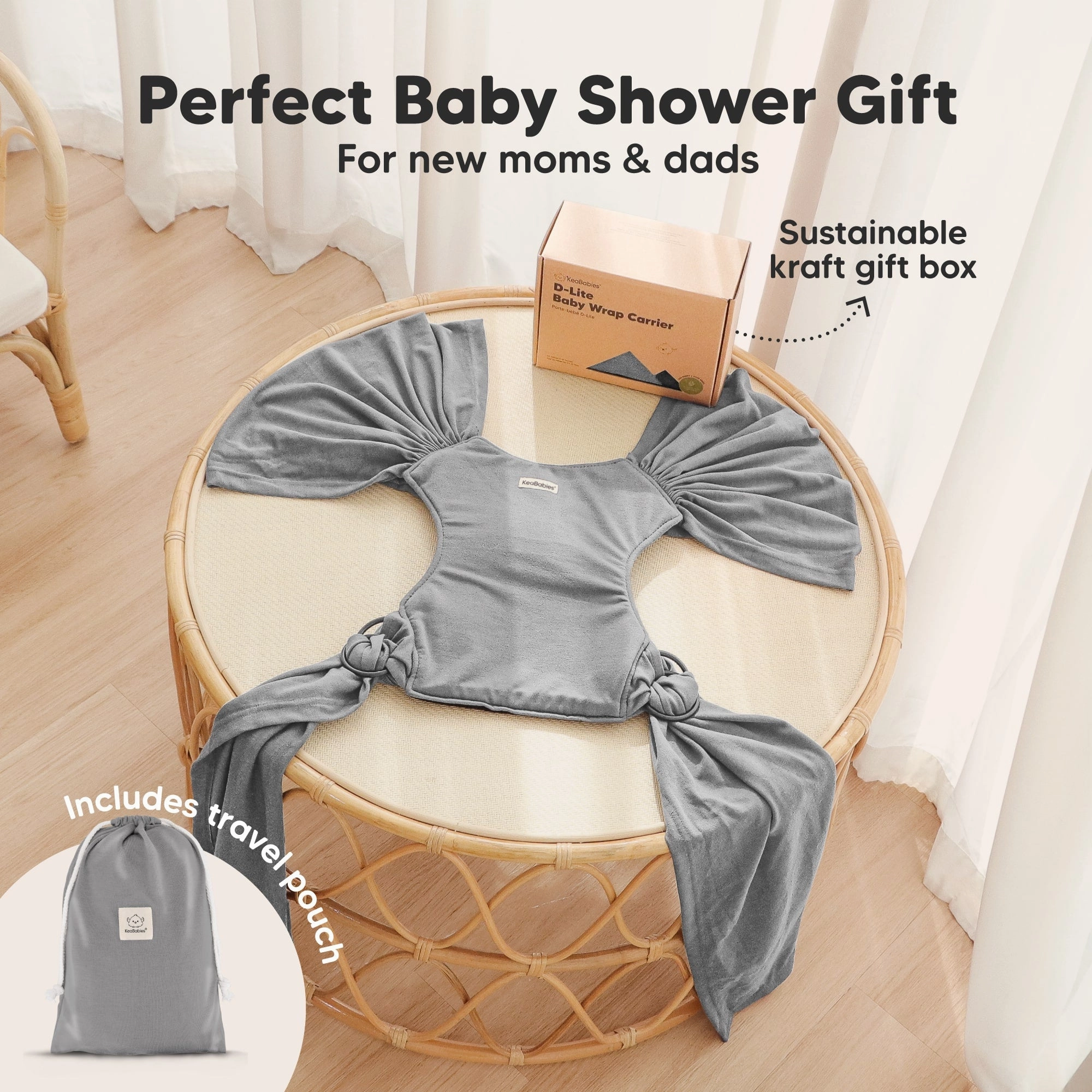 D-Lite Wrap Carrier (Classic Gray)
