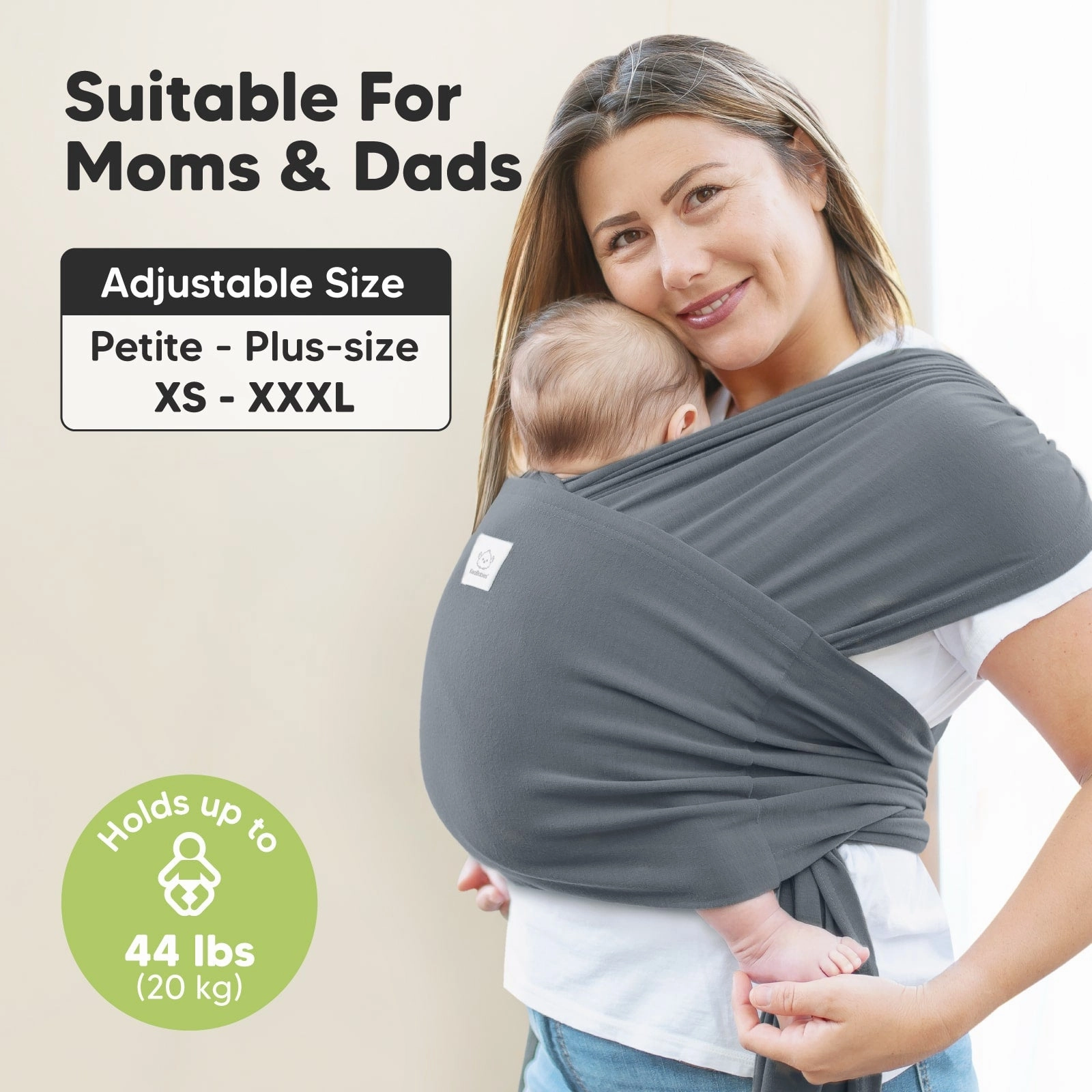 D-Lite Wrap Carrier (Midnight Gray)