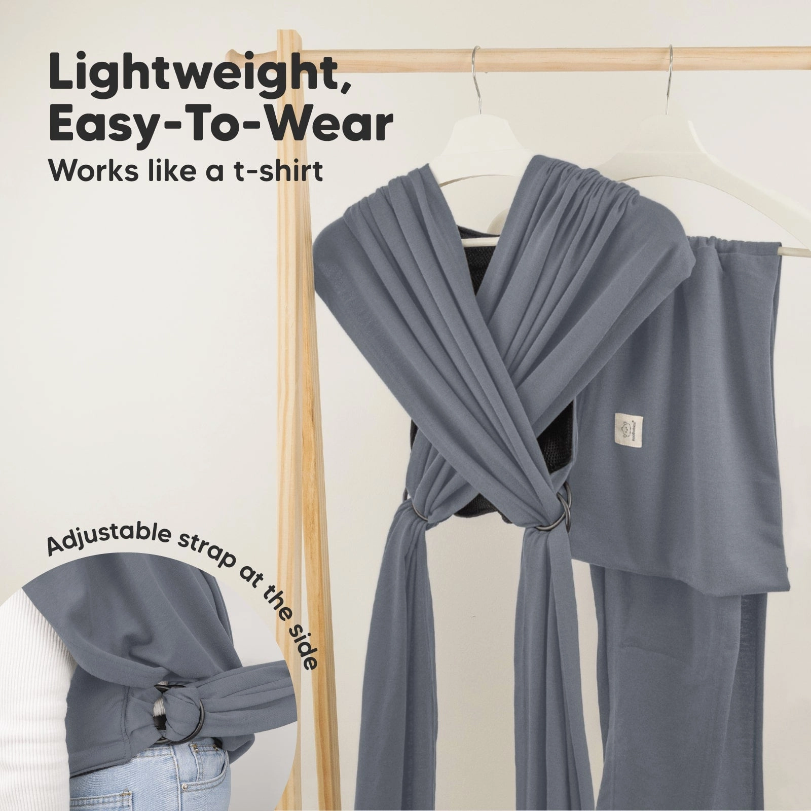 D-Lite Wrap Carrier (Midnight Gray)