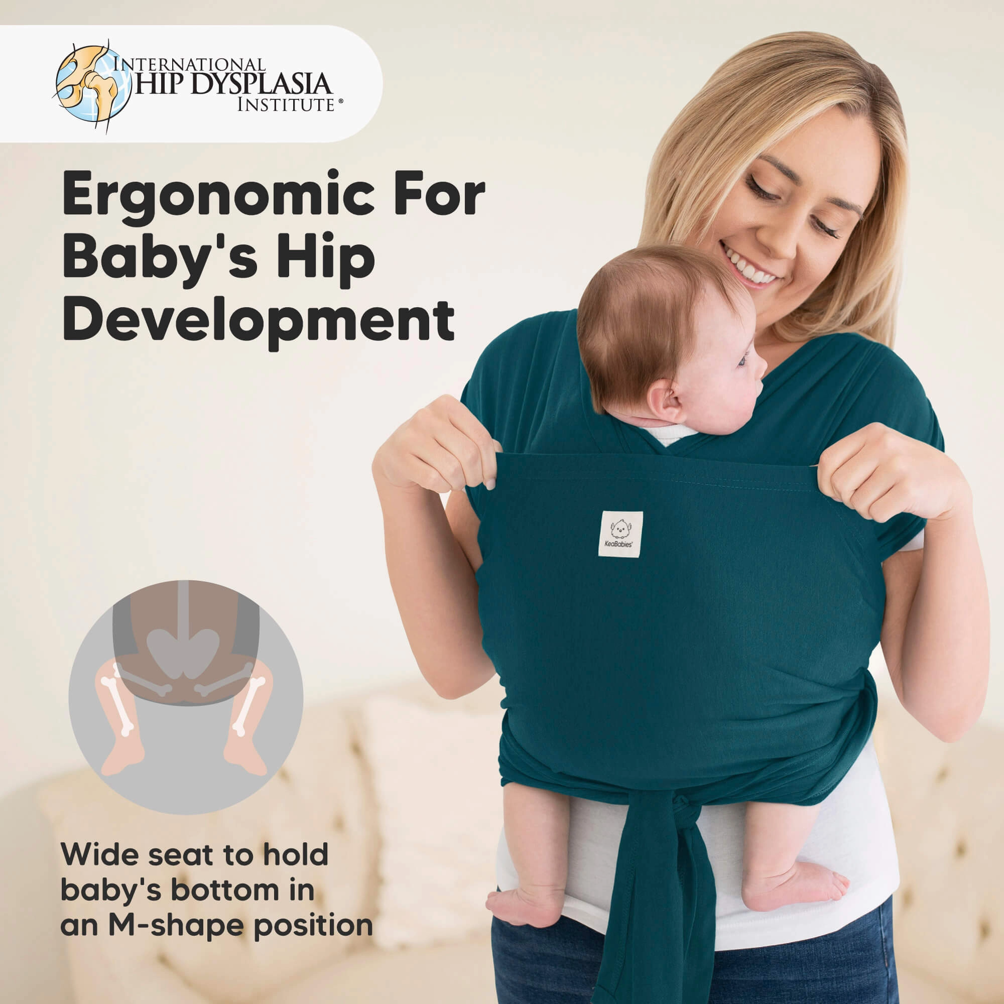 D-Lite Wrap Carrier (Peacock Green)