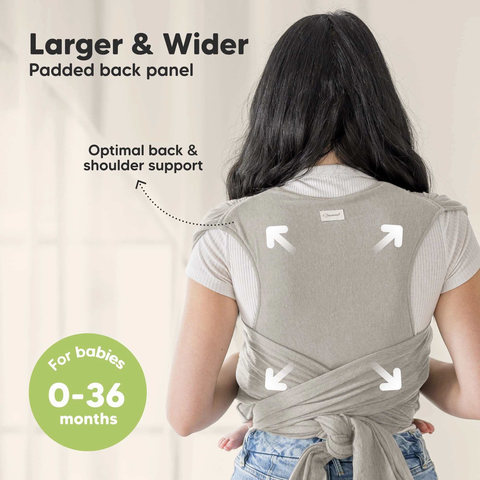 D-Lite Wrap Carrier (Stone Gray)