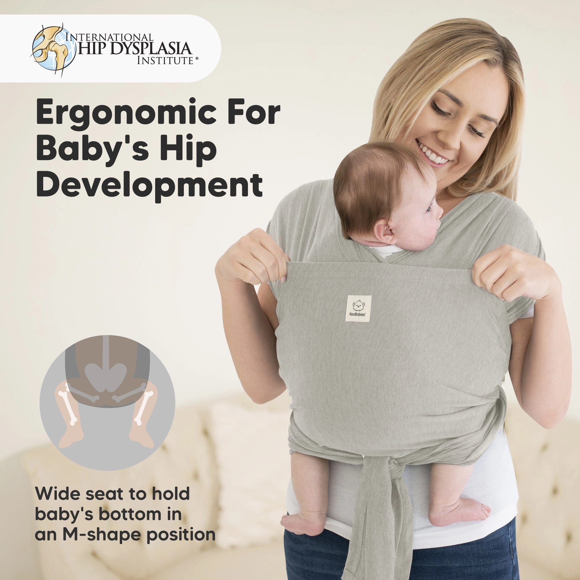 D-Lite Wrap Carrier (Stone Gray)