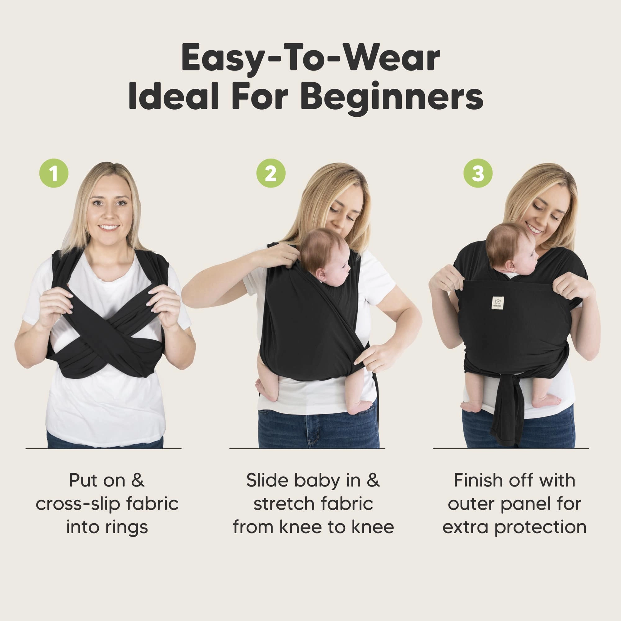 D-Lite Wrap Carrier (Stone Gray)