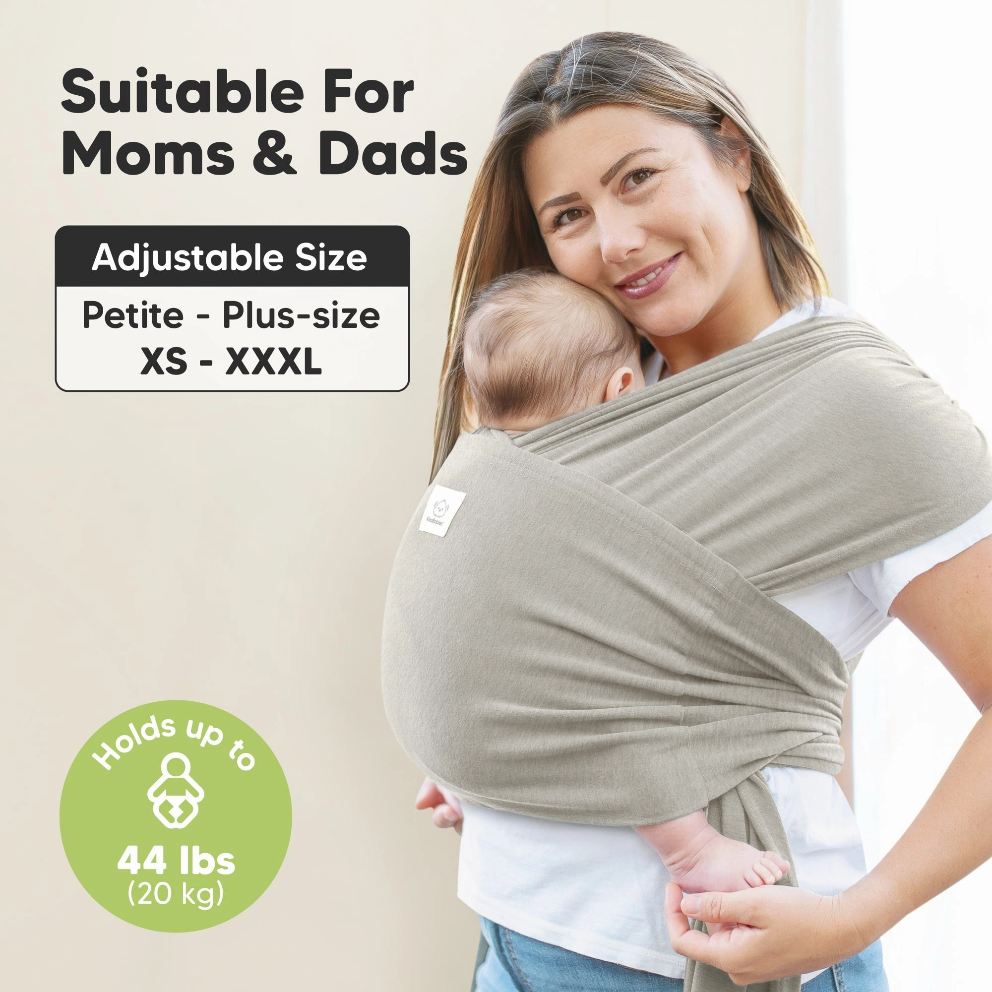 D-Lite Wrap Carrier (Stone Gray)