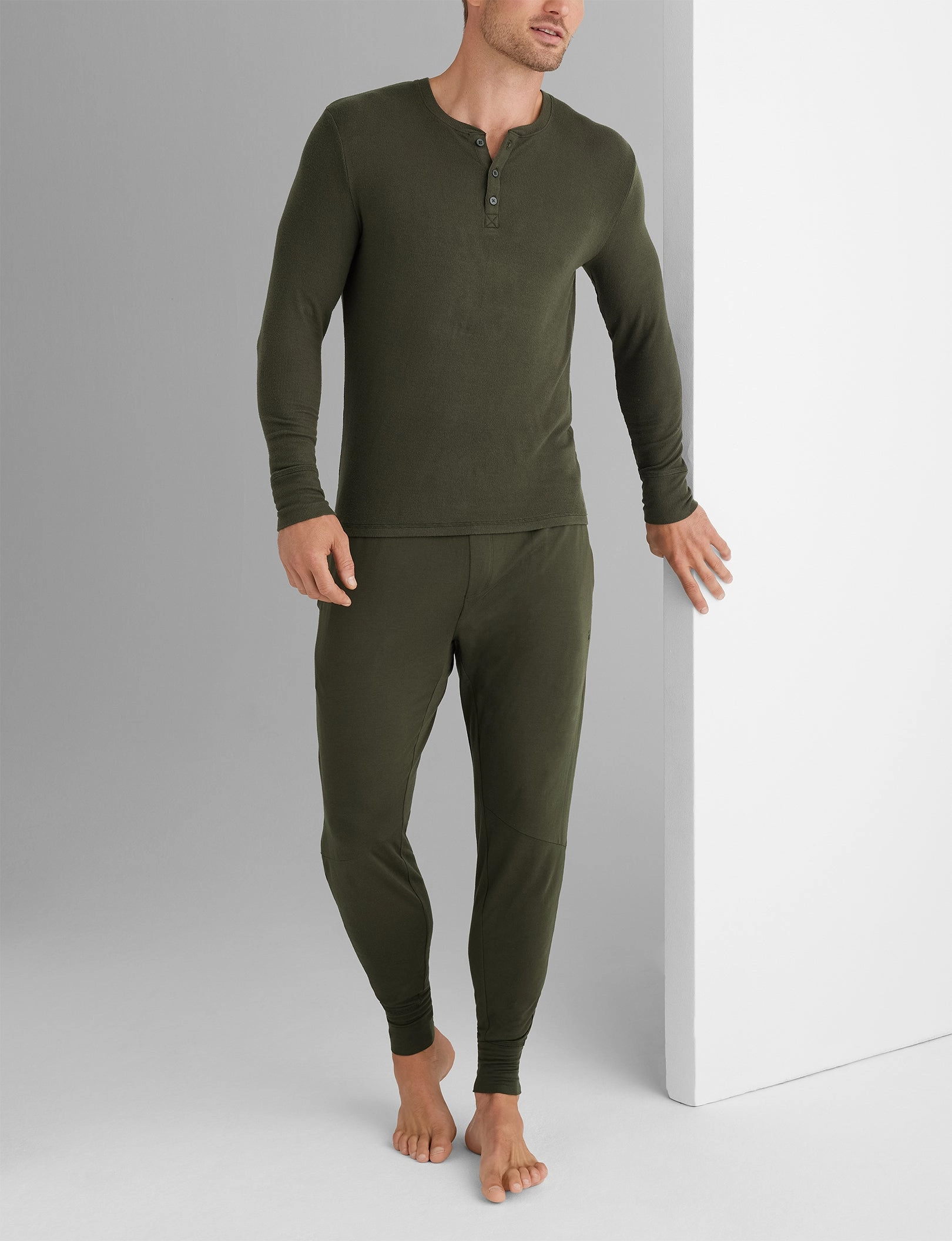 Downtime Henley & Jogger Set