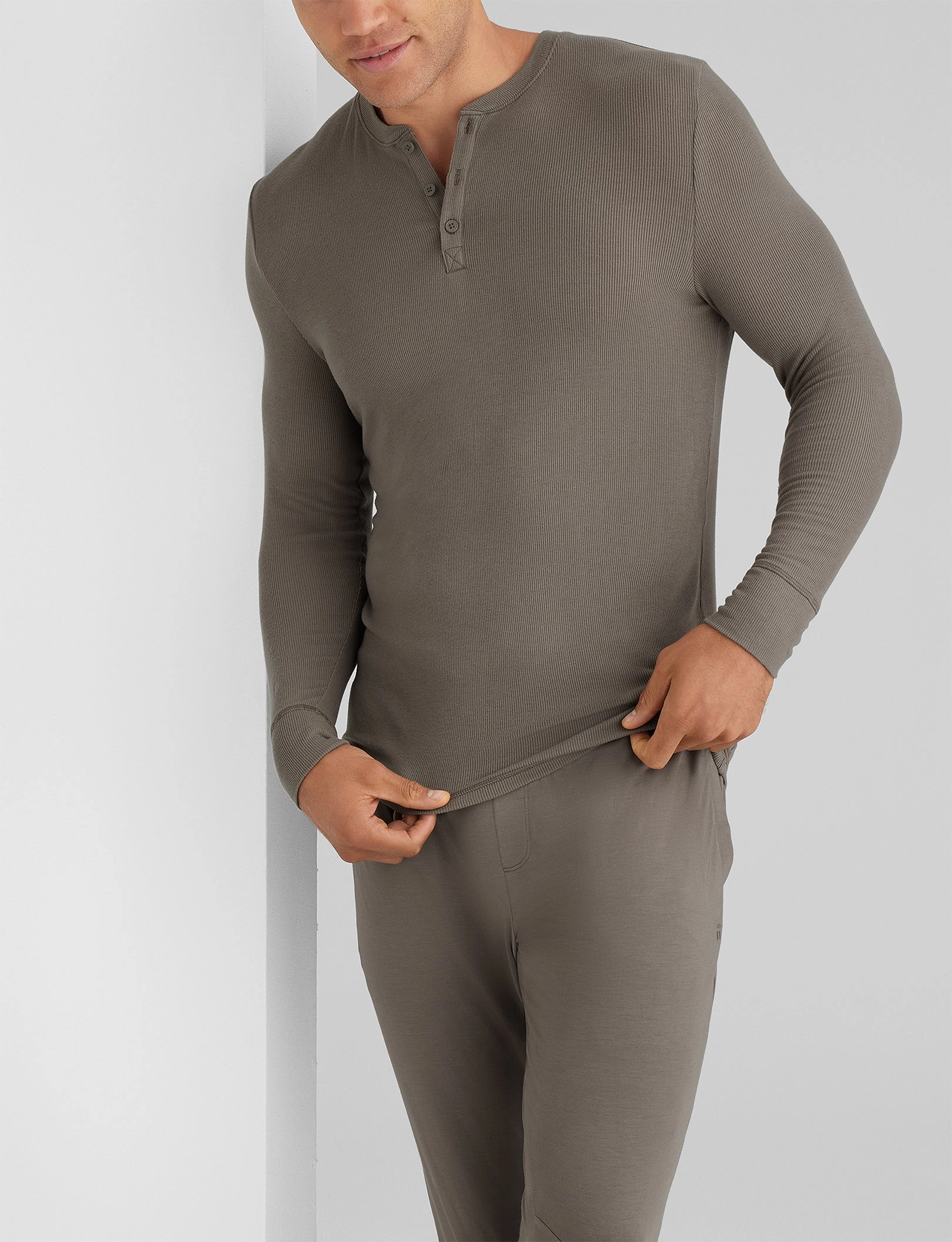 Downtime Henley & Jogger Set