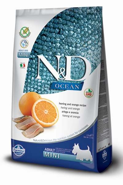Farmina Natural & Delicious Ocean Herring & Orange Adult Mini Dry Dog Food