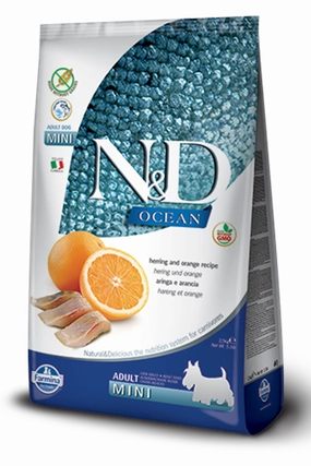 Farmina Natural & Delicious Ocean Herring & Orange Adult Mini Dry Dog Food