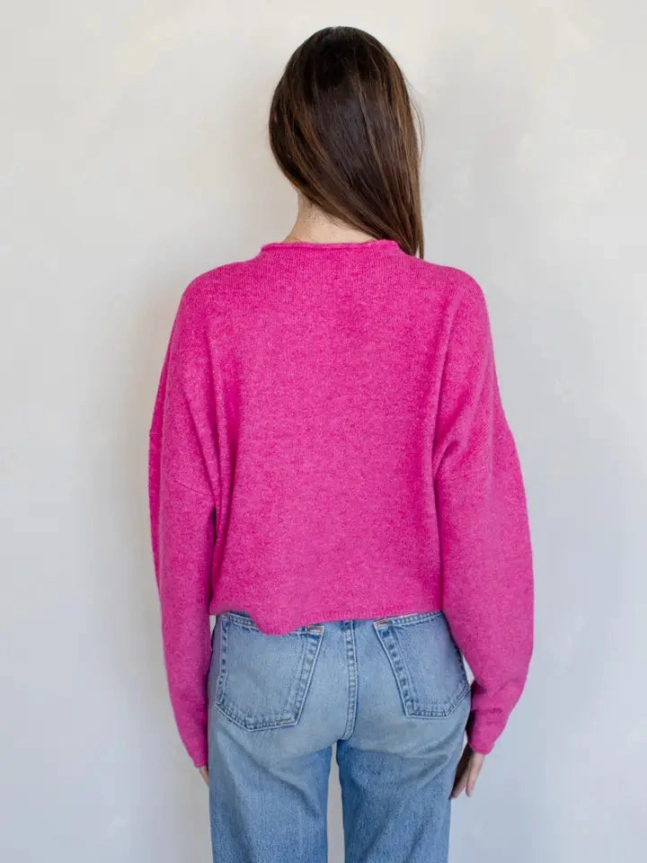FUCHIA PIPER CARDIGAN