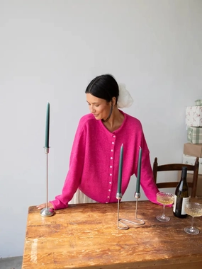 FUCHIA PIPER CARDIGAN