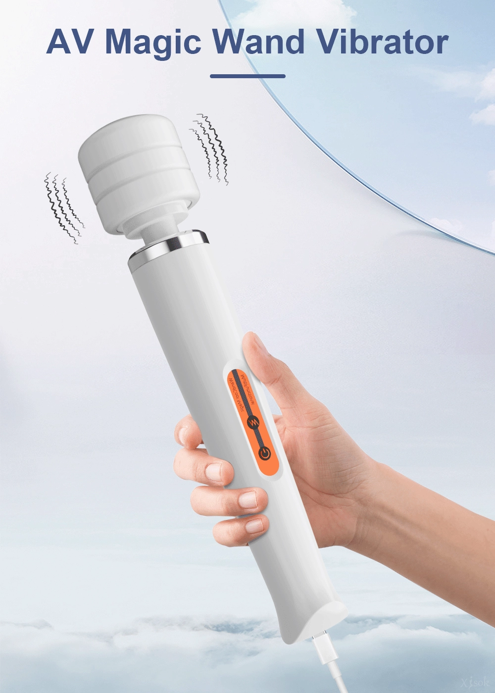 Geek Wand- AV Vibrator Wand for Clit Stimulation and Massage for Camgirls