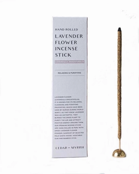 Hand Rolled Lavender Flower Incense Stick
