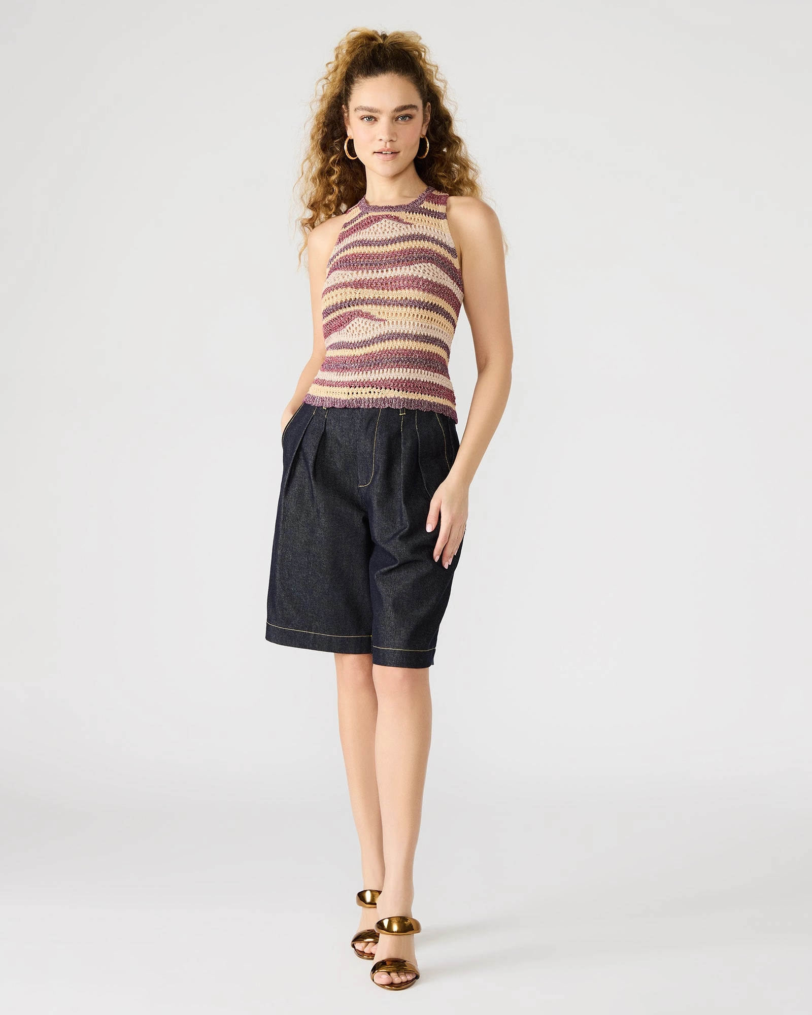 HANNAH TOP RED MULTI