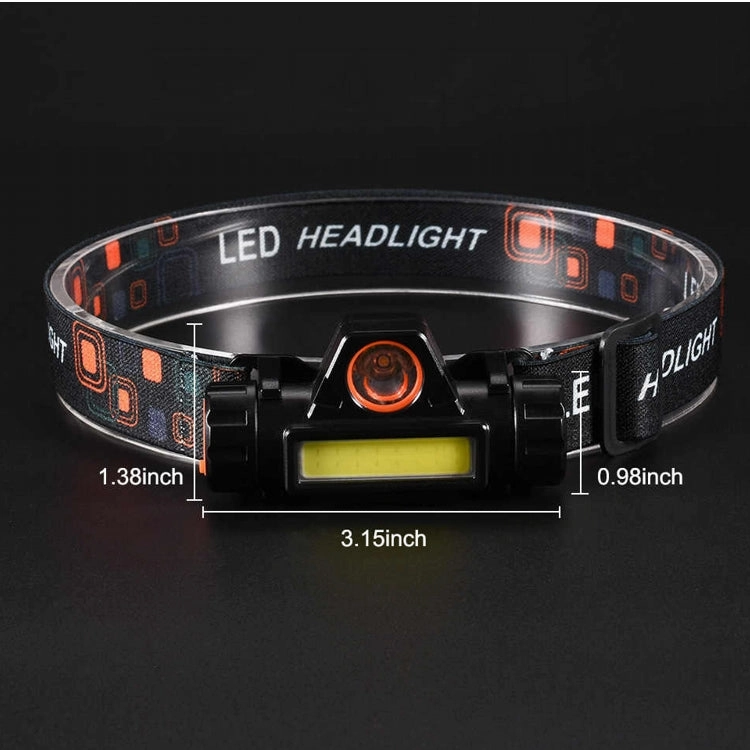 Headlamp Dual Light Source Headlamp COB XPE Mini Strong Headlamp
