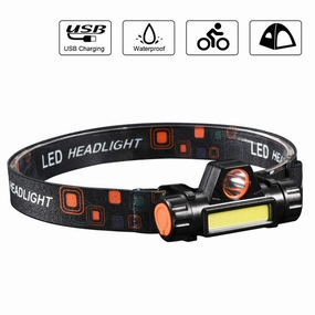 Headlamp Dual Light Source Headlamp COB XPE Mini Strong Headlamp