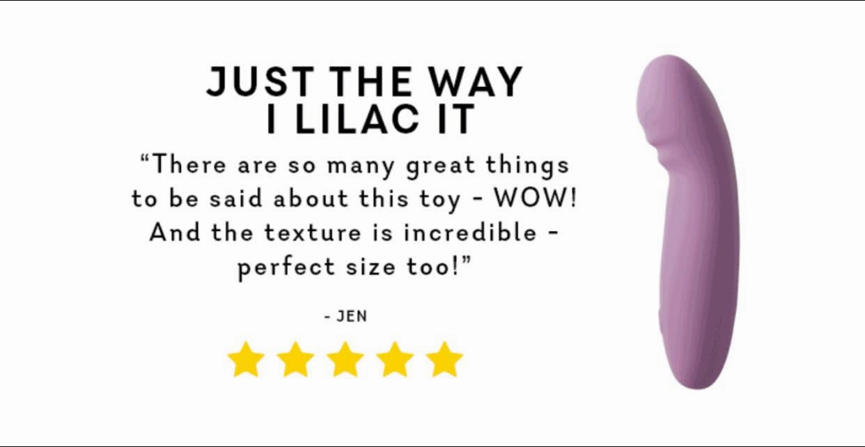 Just The Way I Lilac it  - Real Feel Technology! - IN STOCK - 1 LEFT! - Pure Romance